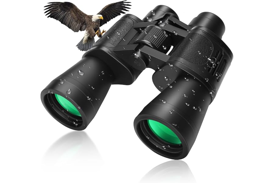 20x50 High Powered Binoculars for Adults, Waterproof Compact Binoculars with Low Light Vision Easy Focus for Bird Watching Hunting Travel Stargazing Cruise with Carrying Bag product image