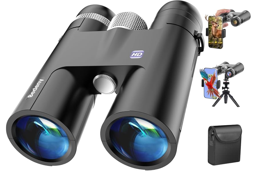 18X50 High Powered Binoculars for Adults with Upgraded Phone Adapter, Tripod and Tripod Adapter,Waterproof Compact Binoculars with Low Light Vision for Bird Watching,Travel,Sightseeing product image