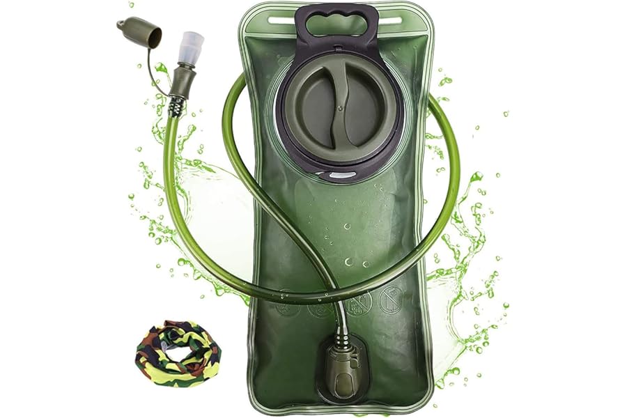 Hydration Bladder, 1.5-2-3L Water Bladder for Hiking Backpack, BPA-Free Leak Proof Water Reservoir Storage Bag, Water Pouch Hydration Pack for Camping Cycling Running product image