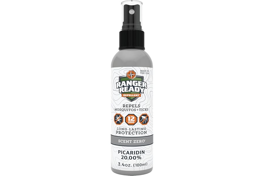 Ranger Ready Repellents Picaridin Insect Repellent Spray - Mosquito Repellent and Tick, Scent Zero, Travel Size Bug Spray (3.4 oz, Pack of 1) product image