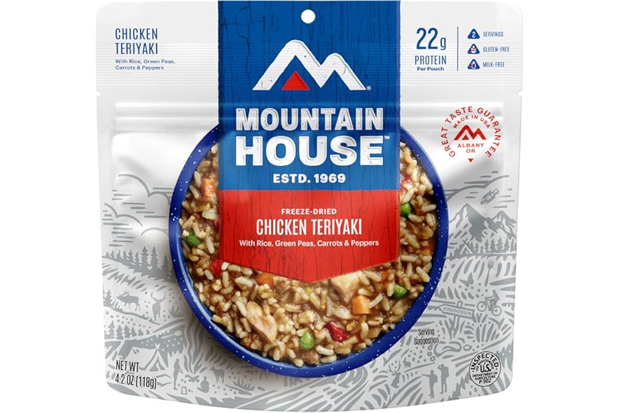 Mountain House Chicken Teriyaki | Freeze Dried Backpacking & Camping Food | 2 Servings | Gluten-Free product image