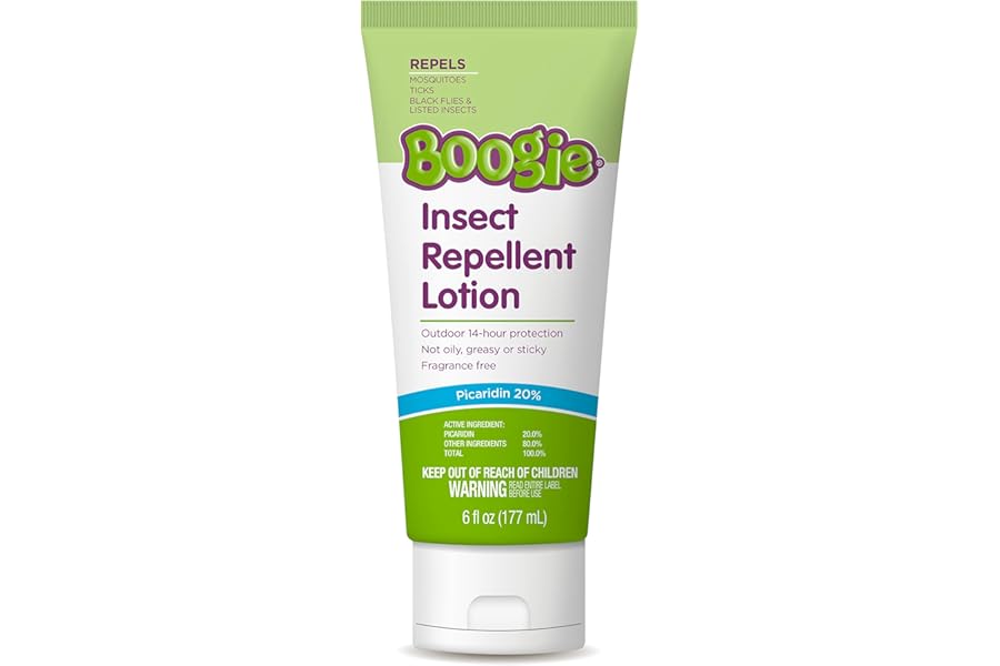Boogie Insect Repellent Lotion for Mosquitoes, Ticks & Flies - 6 fl oz - DEET Alternative Mosquito Repellent - Up to 14-Hour Protection - Fragrance-Free product image