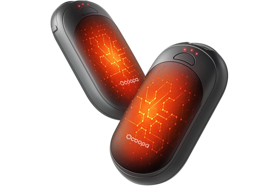 OCOOPA Magnetic Hand Warmers Rechargeable 2 Pack, UL Safety Heat 100-126°F, 3-Settings, Pocket-Sized, Max. 8 Hrs Long Lasting,Great for Raynauds, Golf, Hunting, Camping, Gifts for Men Women, UT3 Lite product image