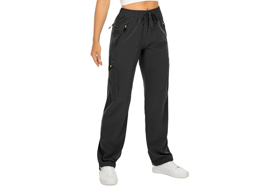 Womens Hiking Pants Quick Dry UPF 50 Lightweight Travel Golf Cargo Safari Pants Zipper Pockets product image