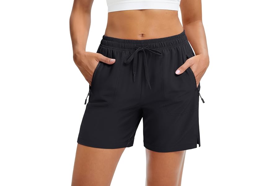 MAGCOMSEN Women's 5" Hiking Shorts UPF 50+ Quick Dry Lightweight Athletic Running Golf Summer Casual Shorts with Pockets product image