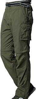 Mens Hiking Pants Convertible Quick Dry Zip Off Fishing Travel Safari Pants product image