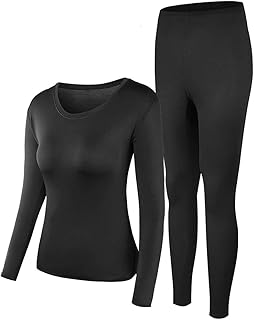 PISIQI Thermal Underwear Women Ultra-Soft Long Johns Set Base Layer Skiing Winter Warm Top & Bottom product image