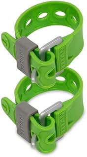 Titan Utility Straps – Easy-to-Use, Reliable Tension Straps for Securing Bike & Moto Gear, Skis, Garden Hoses, Field Repairs – Use in Frigid Temp – 60 lb. Working Load, 9" Length, Lime Green, 2-Pack product image