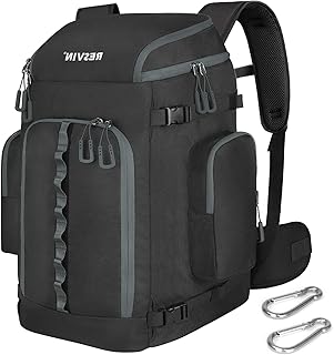Ski Boot Bag, 65L Durable Travel Backpack, 1680D Nylon Waterproof Snowboard Boot Bag, Skiing and Snowboarding Travel Luggage for Helmet, Goggles, Gloves, Outerwear & Accessories product image
