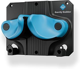 Gravity Grabber, The OG - Ski & Snowboard Wall Mount, Indoor Garage & Home Storage Organizer, Damage-Free Grip, Holds Skis/Boards/Poles/More, Space-Saving Premium Gear Rack, (Cyan 1-Pack) product image