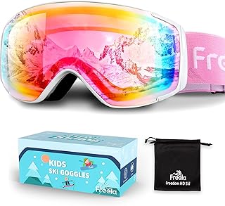 Freela Kids Ski Snowboard Goggles for Toddler(3-14) Youth Anti Fog Anti UV Goggles Girls Boys Snow Skiing Equipment product image