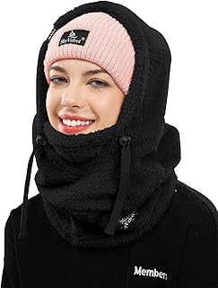 Shy Velvet Balaclava Wind-Resistant Winter Face Mask,Fleece Ski Mask for Men and Women,Warm Face Cover Hat Cap Scarf product image