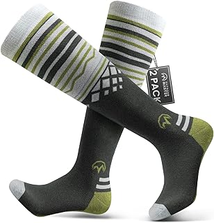 OutdoorMaster Merino Wool Ski Socks for Men & Women, Unisex Thermal Winter Warm Snowboarding Socks for Cold Weather product image