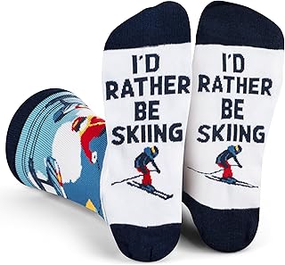 Lavley Ski Socks - Funny socks for skiers and snowboarders - Unisex novelty gift - Great for birthdays or holidays product image