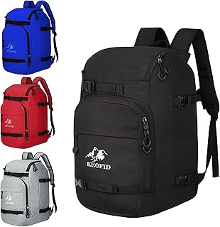 KEOFID 50L Ski Boot Bag Backpack, Waterproof Ski Bag, Travel Backpack for Ski Helmet, Snowboard product image