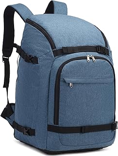 JIANYA Ski Boot Bag, 50L Waterproof Travel Backpack for Snowboard, Ski Helmet, Goggles, Gloves & Accessories, Blue product image