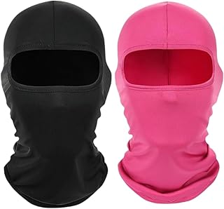 2 Pieces Thin Balaclava Ski Mask Head Mask Full Face Mask Windproof Sun UV Protection Hood for Women Men product image