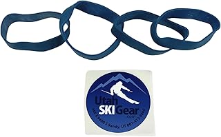 Utah Ski Gear Brake Retainer - 4 Pack Rubber Retainers for Ski Bindings to Wax or Tune Skis, Elastic Band Equipment to Shut Bindings, Tuning Accessory Gear, Ski Binding Rubber Break Retainer Ban product image