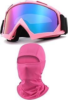 Motorcycle Goggles with Balaclava for Women Girls, Dirt Bike ATV Motocross Riding Racing Ski Goggle Safety Glasses product image