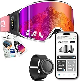 Multifunctional Smart Wireless Ski Goggles with Walkie-Talkie, Anti-Fog Zeiss Lens, Music & Call Function product image