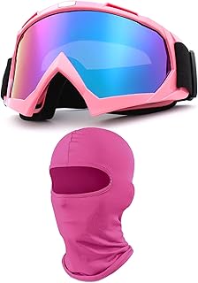 Motorcycle Goggles with Face Mask, Windproof Dirt Bike Racing Ski Goggles Protective Safety Glasses with Balaclava product image