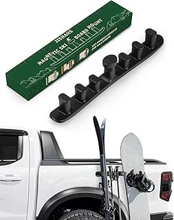 Magnetic Ski Holder for Side of Car – Strips Magnetic Snowboard Mount – Prevent Ski and Snowboard from Tipping Over – Protects Vehicle from Scratches - Snowboard Accessories(Black) product image