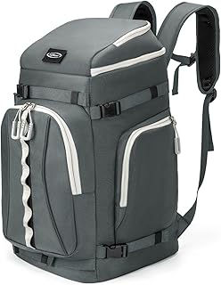 Ski Boot Bag, 65L Waterproof Ski Bag & Snowboard Boot Bag, Travel Backpack for Skis Snowboard Helmet Goggles & Accessories product image