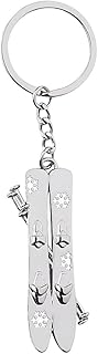 Ski Themed Gifts for Women Men Daughter Son Friends Christmas Gifts for Husband Wife Snowboarding Keychain Snowflake product image