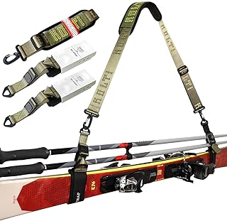 Ski Strap & Pole Carrier, Adjustable Shoulder Straps Features Cushioned Shoulder Pad & Strong Buckle product image