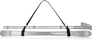 QOGIR Ski Strap and Pole Carrier: Adjustable Cushioned Shoulder Sling for Easy Transport, Ski Gear &Snowboard Carrying System product image