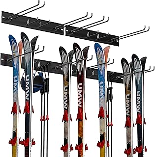 Ultrawall Wall Mount Ski Rack, Garage Ski Storage Rack, Ski Hangers For 8 Pairs of Skis product image