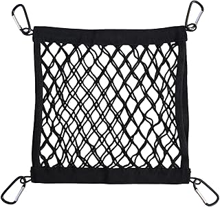 Helmet Holder for Sport Backpack,Backpack Accessories Mesh Storage Bag,Added External Elastic Storage Net for Backpack,4 Carabiners Attaching to Backpack to Carry Helmet and Accessories product image