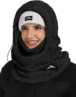 Ski Mask Balaclava for Women Men Windproof Fleece Winter Face Mask Cold Weather Hat Neck Warmer product image
