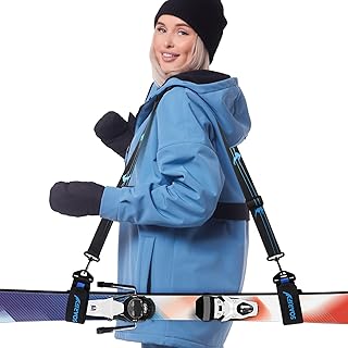 Ski Straps and Pole Carrier Avoid Struggle Effortlessly Transport Ski Gear Everywhere Cushioned Shoulder Sling product image