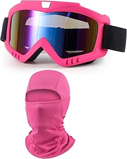 Dirt Bike Goggles with Balaclava Motorcycle ATV Riding Ski Motocross Windproof Dustproof Racing Glasses for Women Men product image
