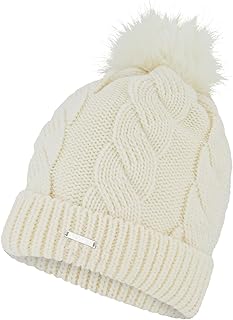 Spyder Women's Cable Knit Pom Pom Beanie with Ribbed Cuff product image