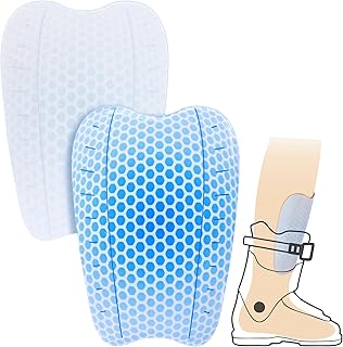 2Pcs/4Pcs Ski Guards Gel Pads, 6 x 4 Inch Snowboard Shin Pads, Reusable Ski Shin Protector Pad for Ski Boot Liner Reducing Pressure product image