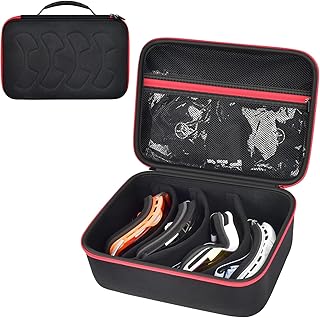 Comecase Travel Case for 4-Pairs Multiple Ski Googles, Portable Snowboard Snow Glasses Protective Storage Bag with Mesh Pocket for gloves, Veil, Spray & Accessories-Black (Case Only) product image