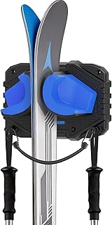 Ski & Snowboard Wall Rack, Fits Any Ski/Snowboard, Holds Up to 25 lbs, Easy to Install, Non-Slip Ski Hanger for Wall, Space-Saving Ski Holder for Wall, Vertical Ski Grabber for Garage, 1 Pack product image