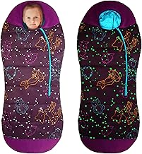 AceCamp Glow in The Dark Mummy Sleeping Bag for Kids and Youth, Temperature Rating 30°F/-1°C, Water-Resistant for Camping, Hiking, and Slumber Party product image
