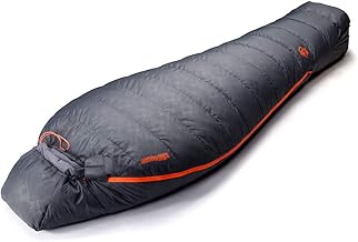 ZOOOBELIVES 10 Degree Down Sleeping Bag for Adults, 4-Season Cold-Weather Mummy Bag, Roomy Fit, 550+ Fill Power Warmth, Lightweight & Compressible for Car Camping, Backpacking & Hunting - AlpliveD1500 product image