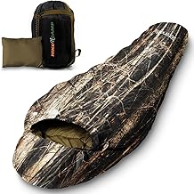 SereneLife Backpacking Sleeping Bag Camping Gear, Mummy Sleeping Bag For Adults/Teens w/ Pillow and Bag - Outdoor Lightweight Weather Proof Sleeping Bag for Camping, Hiking Traveling, Real Tree product image
