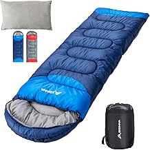 BISINNA Sleeping Bag with Pillow - 4 Season Backpacking Sleeping Bag Lightweight Waterproof Warm and Washable for Adults, Kids, Women, Men's Outdoors Camping, Hiking, Mountaineering product image