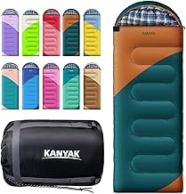 Camping Sleeping Bag, 32℉ Sleeping Bags for Adults Kids Teens Cold Weather Warm Sleeping Bag Winter for 3-4 Season Camping, Camping Gear Equipment, Traveling, and Outdoors product image