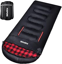 Flannel Sleeping Bag Cotton 0 Degree Cold Weather for Adults XXL Wearable Sleeping Bag 4 Seasons Waterproof with Compression Sack product image