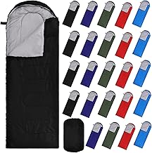 VitalCozy 24 Pcs Sleeping Bags for Adults Bulk Lightweight Waterproof Backpacking Camping Sleeping Bag with Compression Sack, Portable Compact for Winter Hiking Outdoor Camping Essential product image