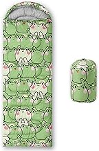 QOOMO Axolotl Cute Camping Sleeping Bags,3 Season Warm & Cool Weather,Lightweight,Waterproof Sleeping Bags for Adults & Kids,Traveling,and Outdoors product image