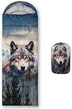 Sleeping Bags for Adults and Kids Backpacking Camping Sleeping Bags for Girls and Boys Lightweight Waterproof Cold/Warm Sleeping Bag for Season Camping Essentials Outdoor Travel with Compression Bags product image