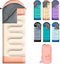 Sleeping Bags for Adults Kids - 3 Season Cold&Warm Weather Waterproof Camping Sleeping Bags - Lightweight Sleeping Bags for Camping Hiking Outdoor Travel product image