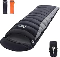 Down Sleeping Bag for Adults 600 Fill Power, Cold Weather Compact Ultralight All Seasons Sleeping Bag for Backpacking, Camping, Hiking product image